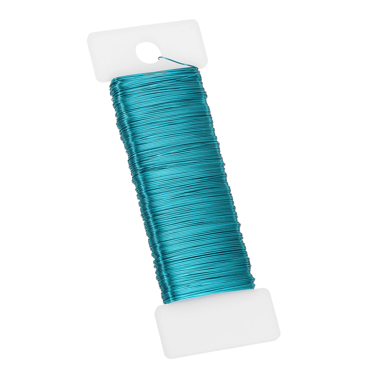 PATIKIL 26 Gauge Floral Flexible Paddle Wire, 38 Yard (115 Feet) Florist Wreath Wire for Crafts Flower Arrangement, Blue