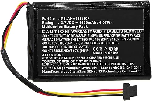 Miniatura 3 de Synergy - Batería digital GPS para TomTom Go 610 GPS, (iones de litio, 3,7 V, 1100 mAh)