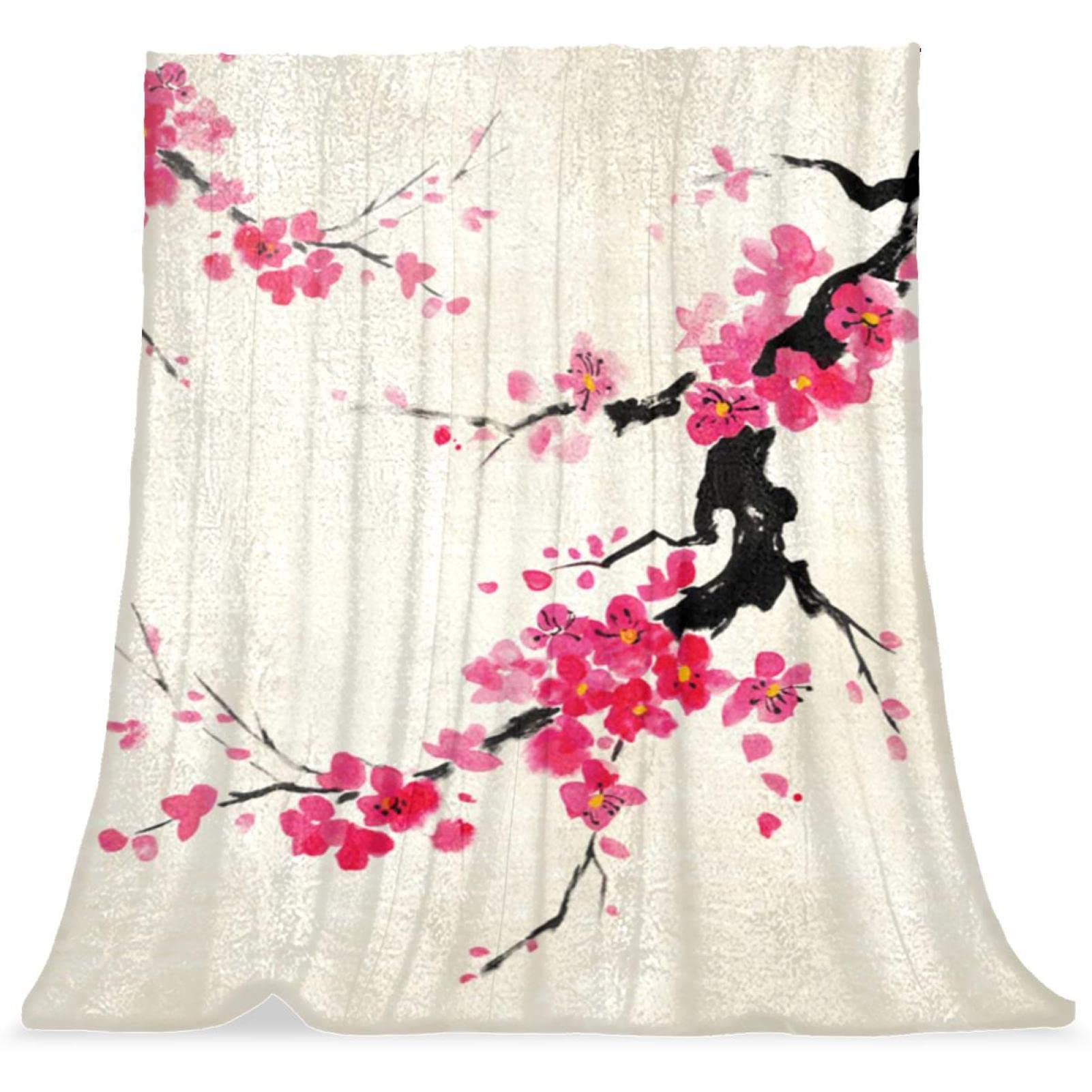 Couvre-lit moelleux et haut de gamme au motif traditionnel japonais