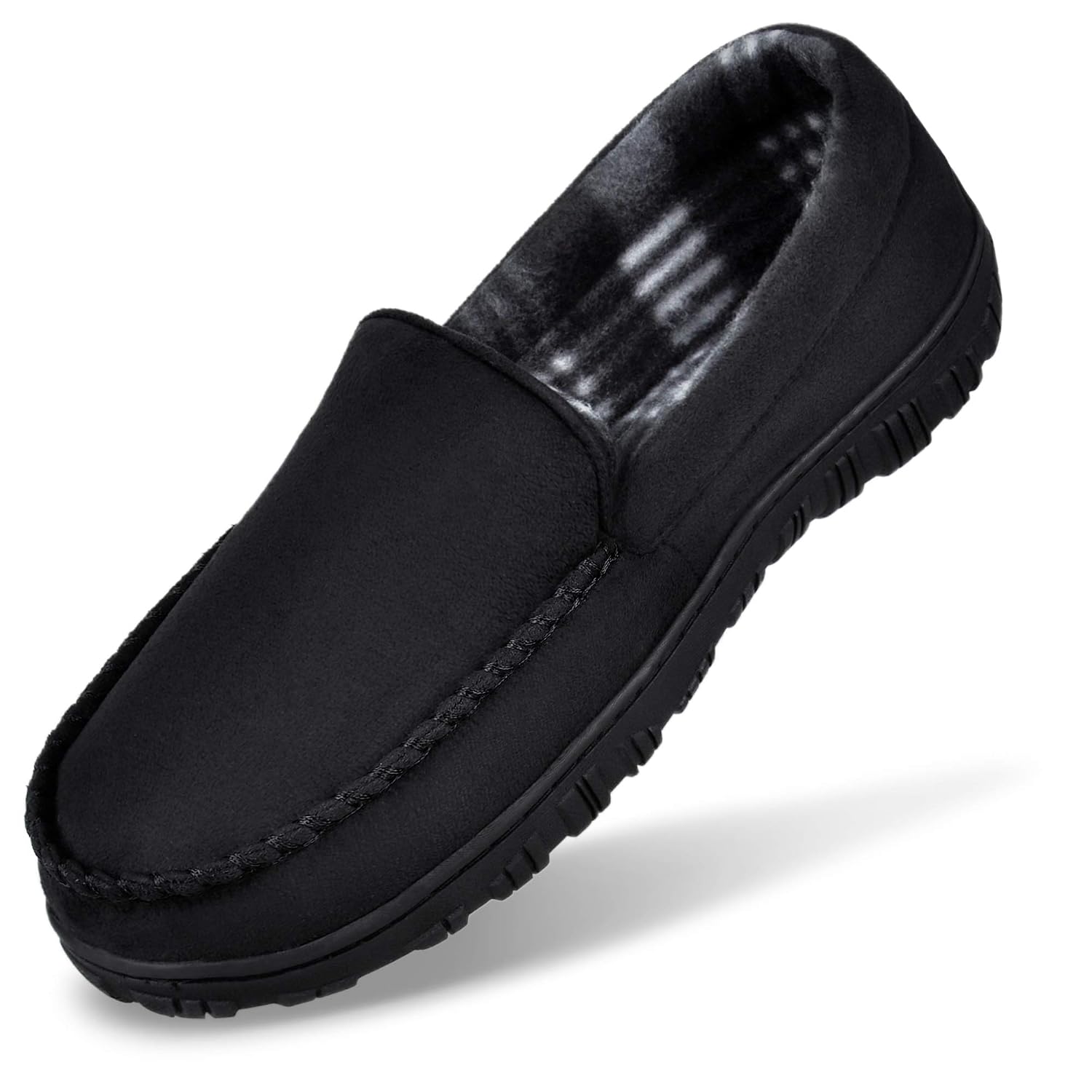 MIXIN Men’s Memory Foam Moccasin House Slippers