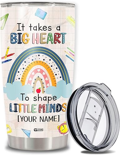 Vaso de autobús escolar personalizado con nombre personalizado, taza de viaje de acero inoxidable personalizable, tazas de cumpleaños o Navidad,