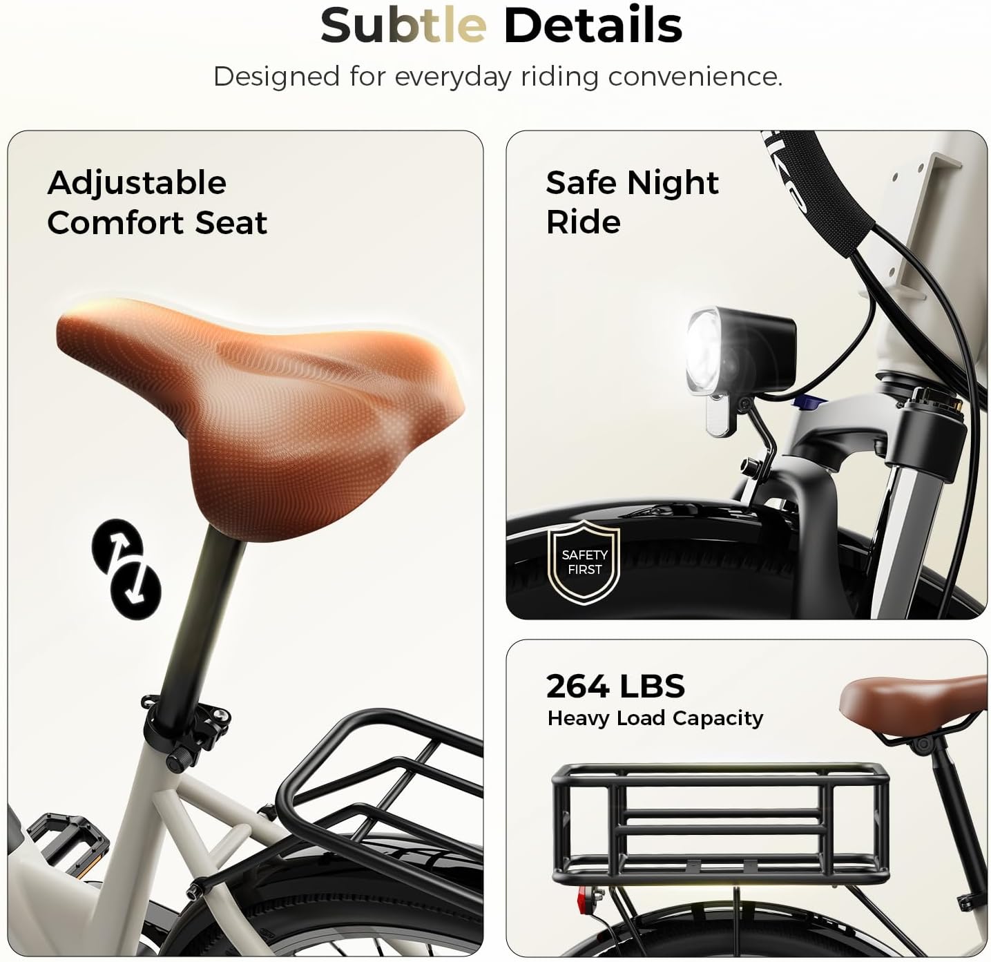 Heybike Cityscape 2.0 Electric Bike for Adults with 1200W Motor, 468Wh Removable Battery, 50Mile 24MPH 26" Electric Commuter Bike,7-Speed,UL Certified