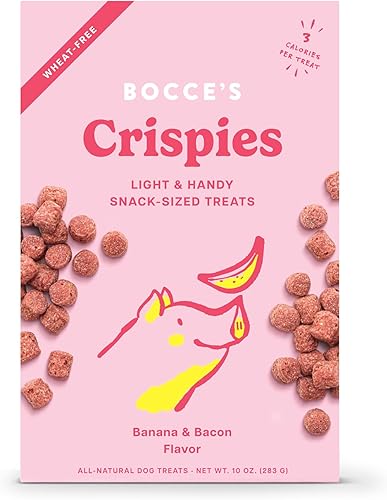 Miniatura 1 de Bocce's Bakery Golosinas crujientes de plátano y tocino para perros, 10 onzas