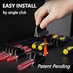 48pcs Magnetic Modular Screwdriver Organizer and Wrench Organizer for Tool Drawer and tool box. Modular & Expandable Screwdriver Holder with magnet, gift for brother and father. (48)