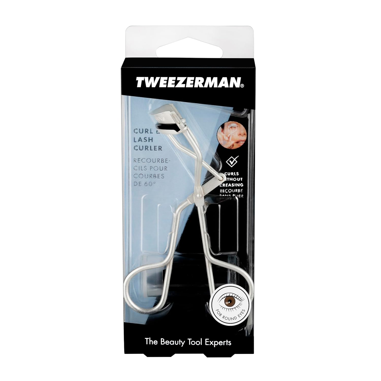 Tweezerman Curl 60 Lash Curler, Eyelash Curler for Round Shaped Eyes - Image 8
