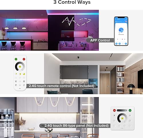 Miniatura 4 de SEZO SP630E Música Bluetooth LED Controlador 12-en-1 Soporte PWM COB 5050 Monocromo CCT RGB RGBW RGBCCT o SPI TTL IC WS2811 WS2812B WS2813 WS2814