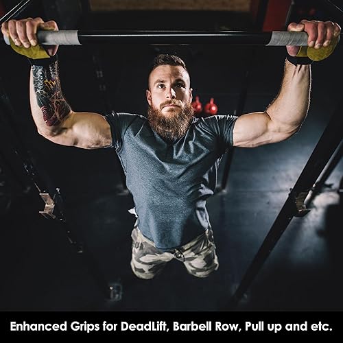 Miniatura 6 de Agarre de levantamiento de pesas para hombres y mujeres  Correas de elevación  para levantamiento de peso muerto y barra de dominadas  Reemplazo