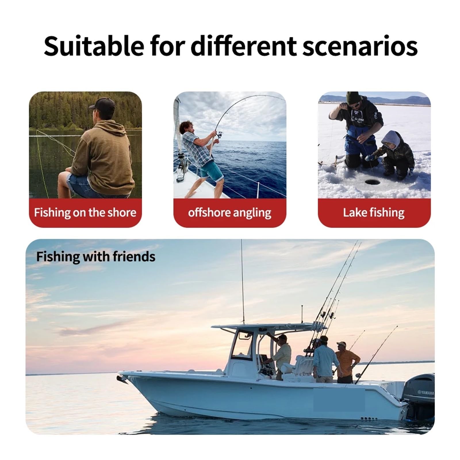 Sonda de Profundidad portátil for Pesca en el Agua, sonda de Mano, transductor for Barco.,Sensibilidad de detección