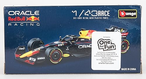 Miniatura 10 de Bburago 2022 F1 Champion Racing RB18 F1 Formula Sergio Pérez Escala 143 NO.1 Modelo de auto coleccionable de aleación fundida a presión (versión