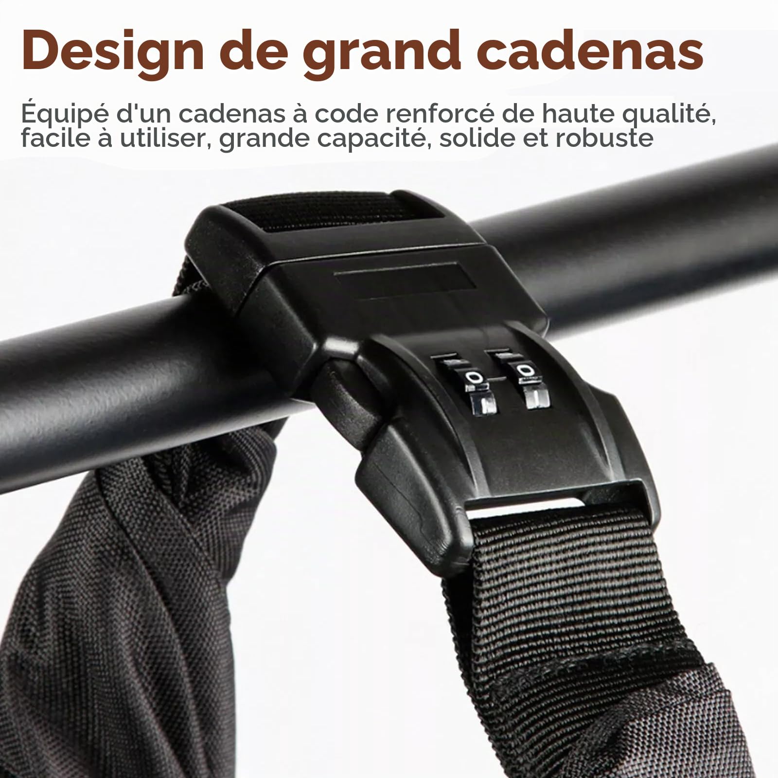 Sac portable pour casque de moto étanche avec combinaison de serrure anti-vol pour ranger le casque de moto