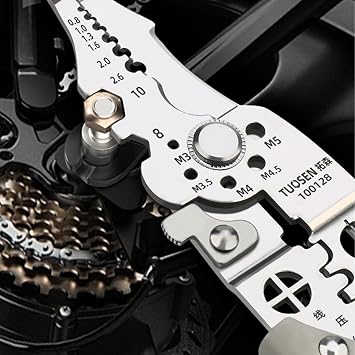 One Piece Automatic Winding Wires Cable Stainless Steel Long Nose Wire Stripper Multifunctional Adjusting Universal Wire Stripper Tool for Stripping Cutting