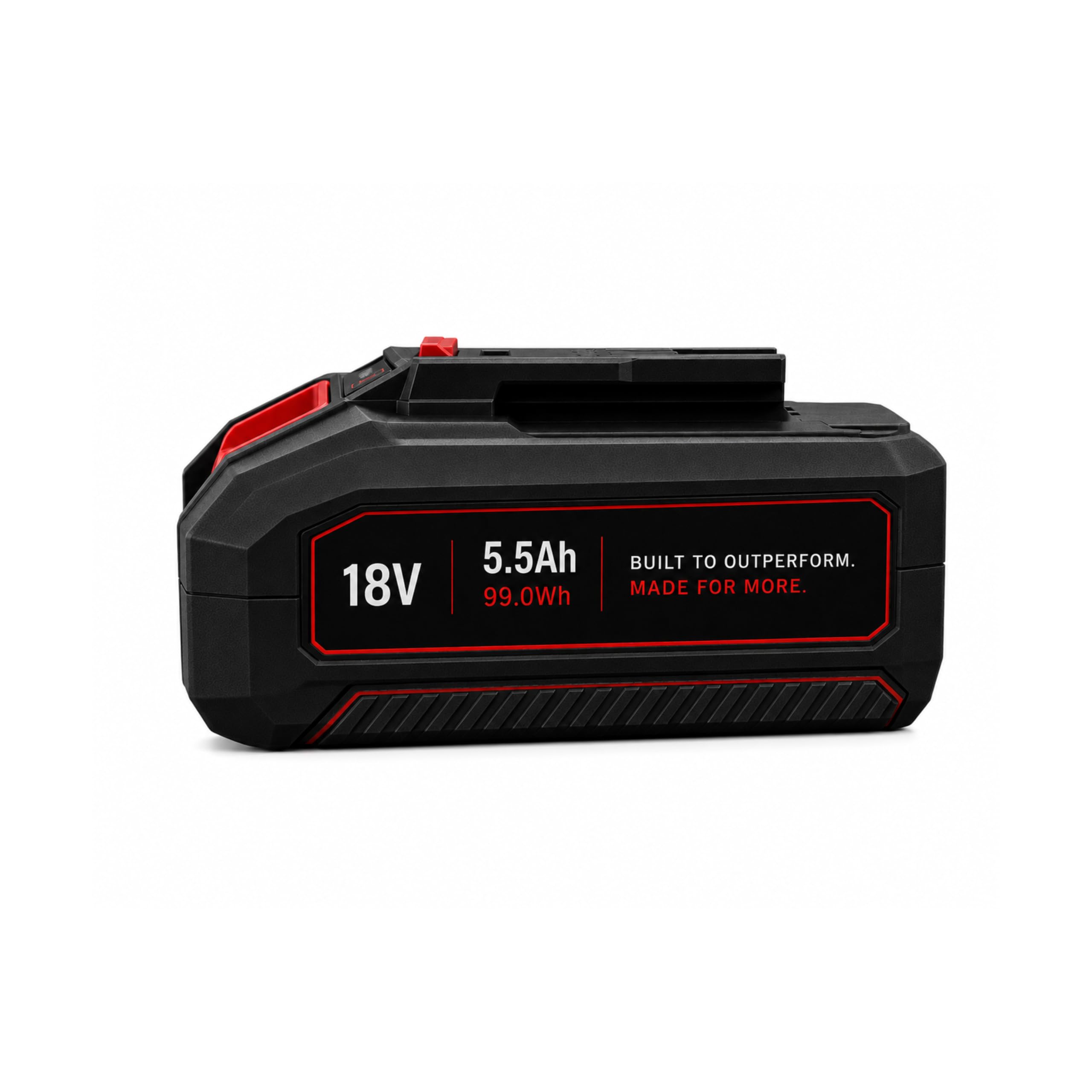 Batteria da 18 V 5,5 Ah compatibile con Einhell Power X-Change, batteria agli ioni di litio ad alte prestazioni con indicatore LED dello stato di carica, batteria di ricambio per utensili elettrici da