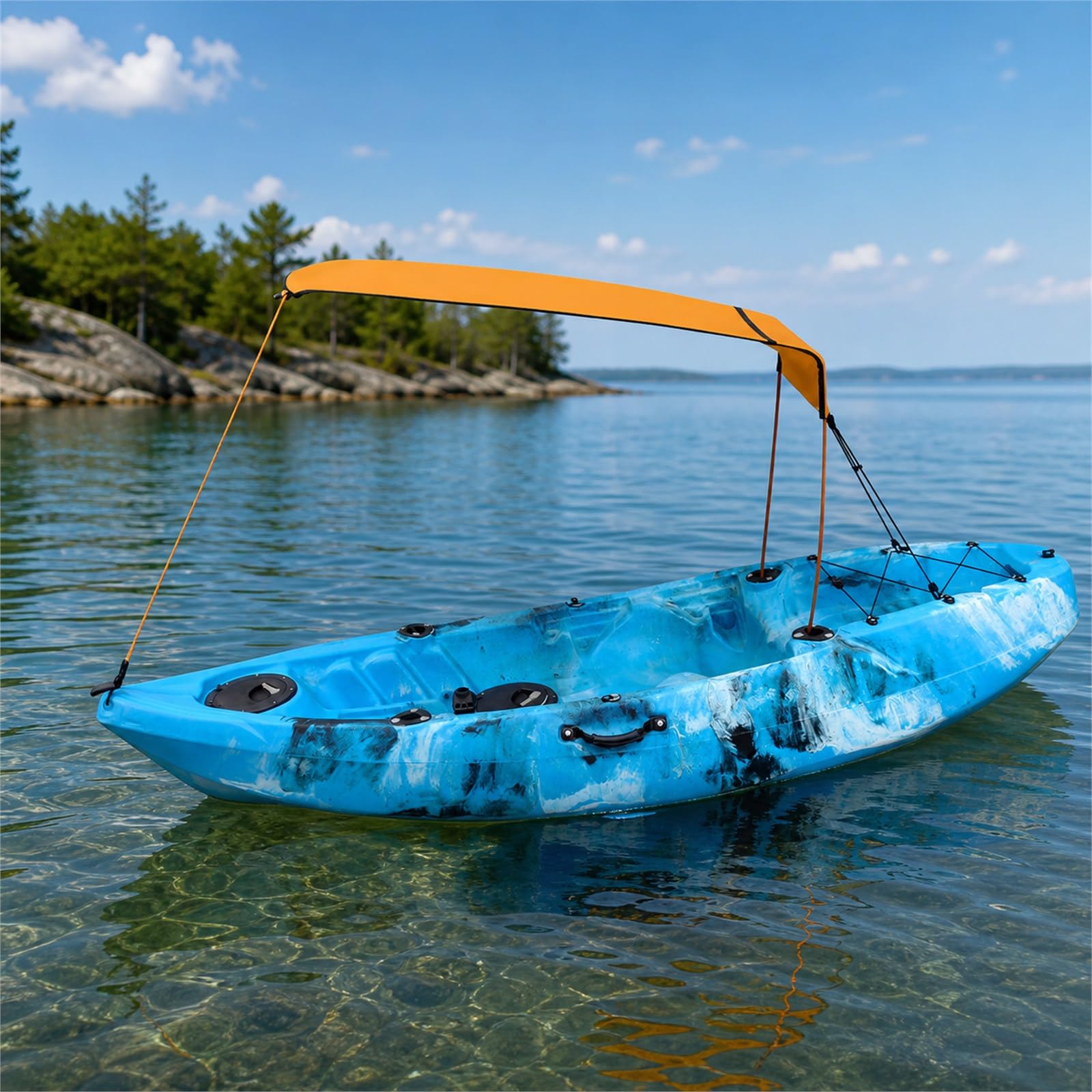 Tendalino per Barca,Capottina Tendalino Parasole,Tendalino Parasole Impermeabile per Barca,Bimini di Prua con Tendalino,Parasole,Adatto per attività all'aperto e Sport Acquatici