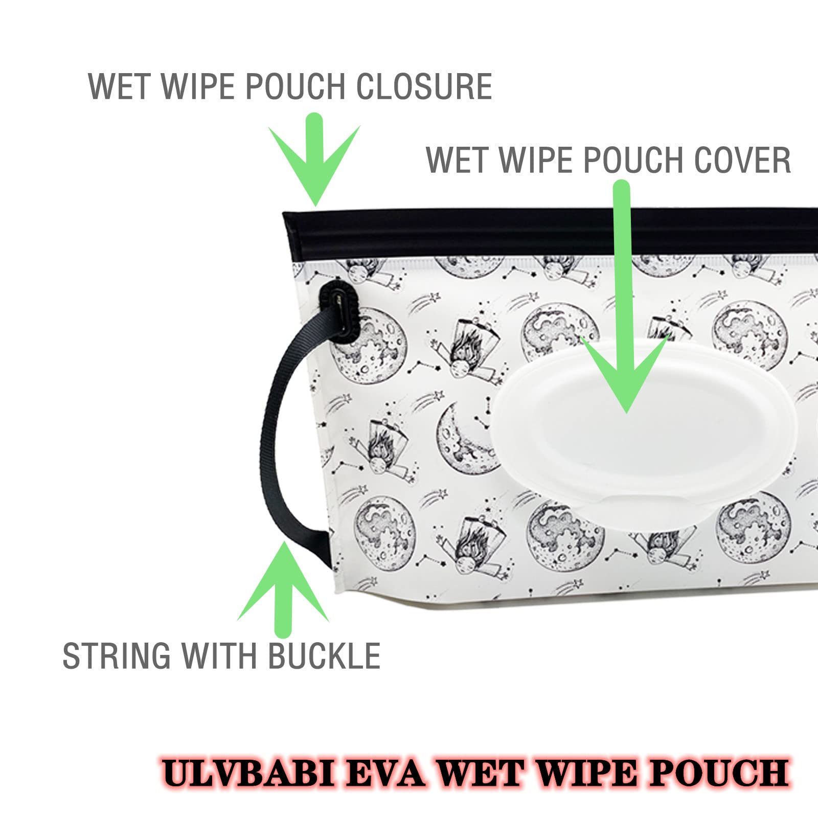 Dispenser Per Salviettine Umidificate Bianco - Porta Salviette Con Coperchio E Guarnizione In Silicone, 2 Sacchetti Portatili Inclusi