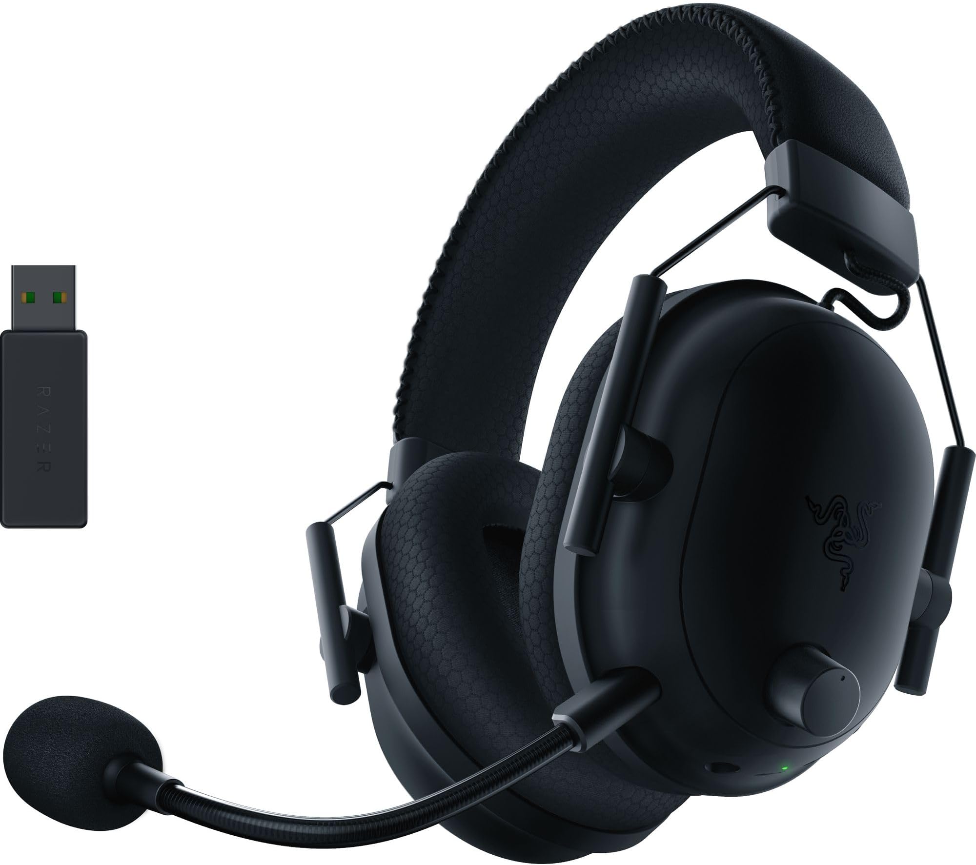 BlackShark V2 Pro Wireless Gaming Headset: THX 7.1 Spatial Surround Sound - 50mm Drivers - Detachable Mic - for PC, PS5, PS4, Switch, Black