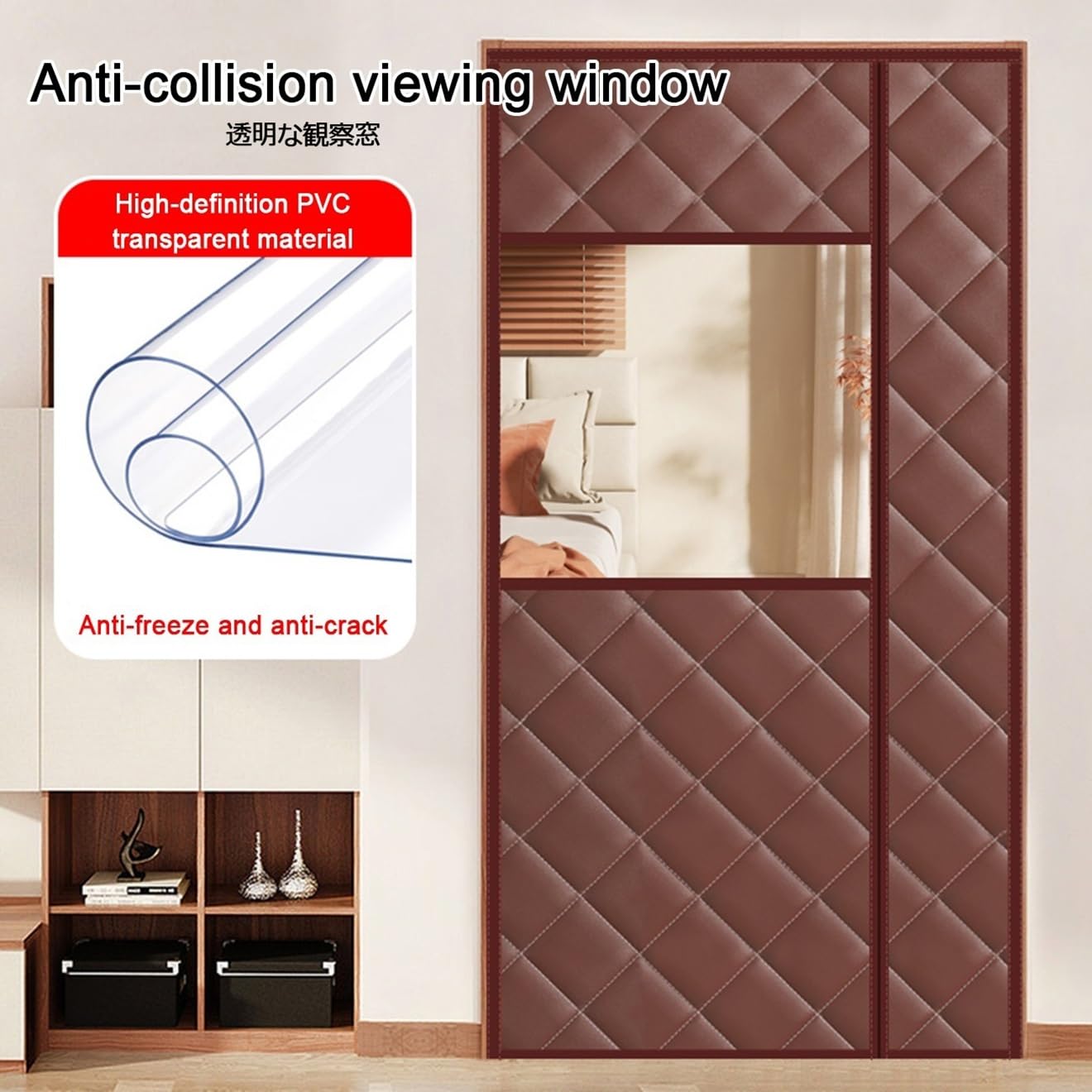 Magnetischer Isolier-Vorhang Für Türen – Selbstschließend, Wärmedämmend, Bis 91x203 Cm
