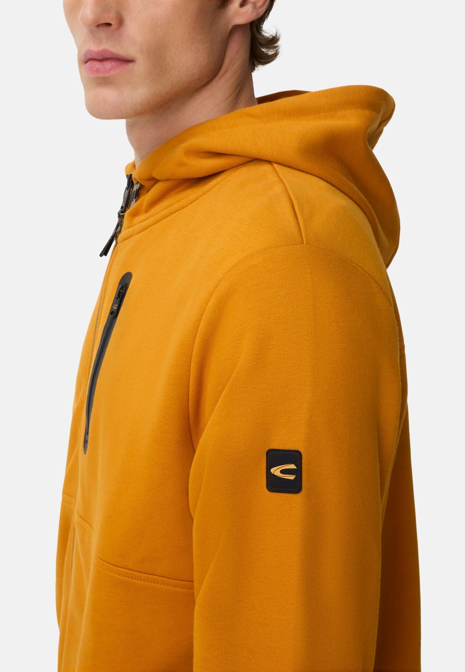 camel active Męska bluza z kapturem, żółty, S