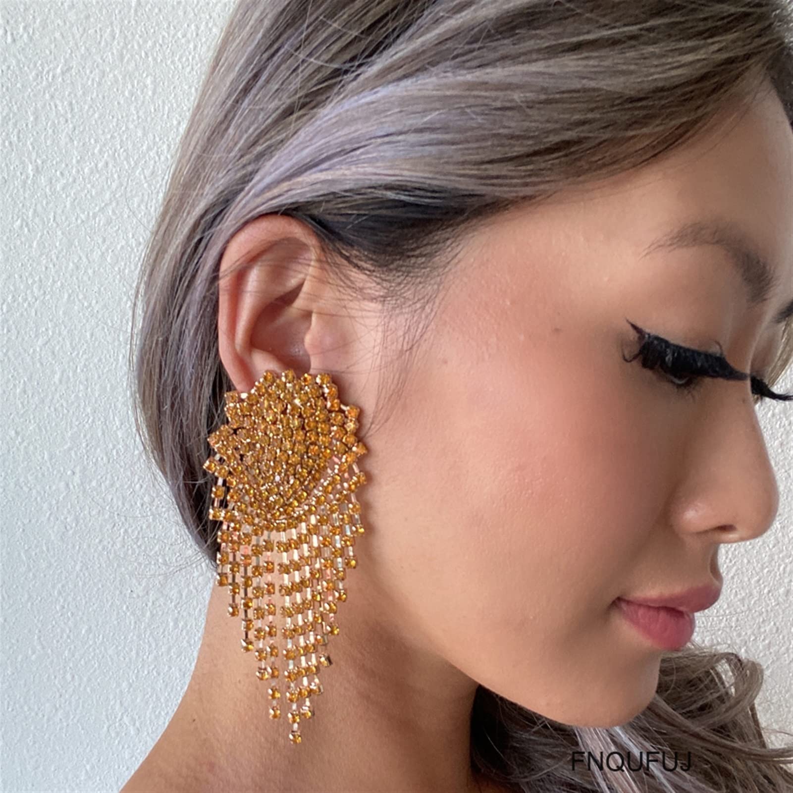 statement earrings evening