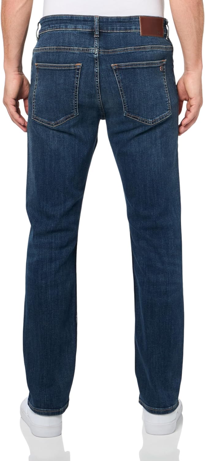 BOSS, Delaware Slim Fit Stretch Jeans, Niagara Mist, 3032 - Image 2
