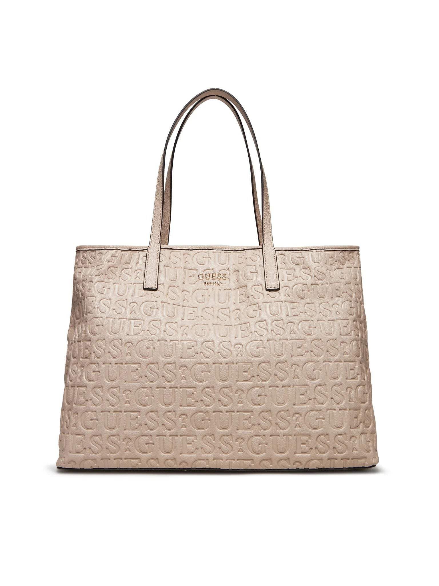 GUESS Vikky II Tote Bag L Stone