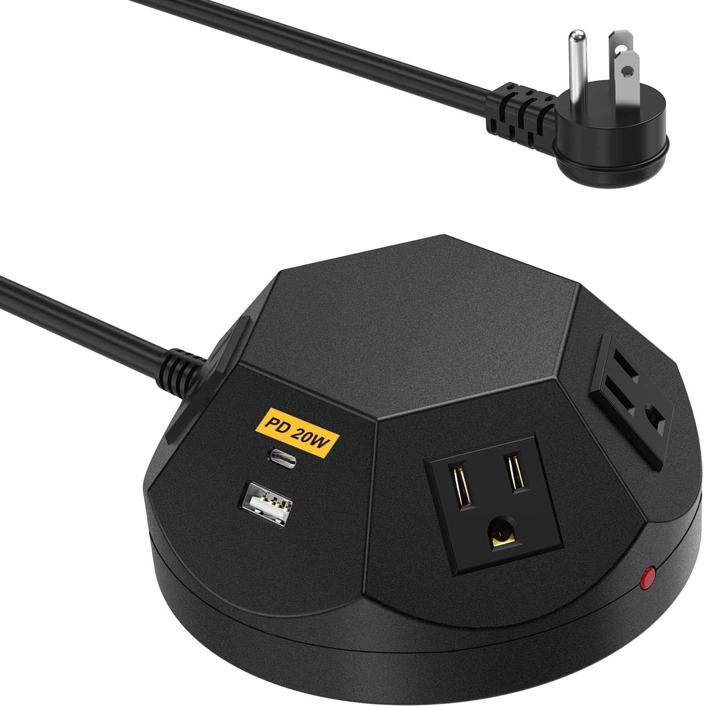 Power Strip Tower with PD 20W USB C Ports, Surge Protector with 4 Outlet and 4 USB Ports, 6.56 FT Extension Cord Power Tower Charging Station for Desk, Home Office, Living Room, Bedroom Power Strip Tower with PD 20W USB C Ports, Surge Protector with 4 Outlet and 4 USB Ports, 6.56 FT Extension Cord Power Tower Charging Station for Desk, Home Office, Living Room, Bedroom