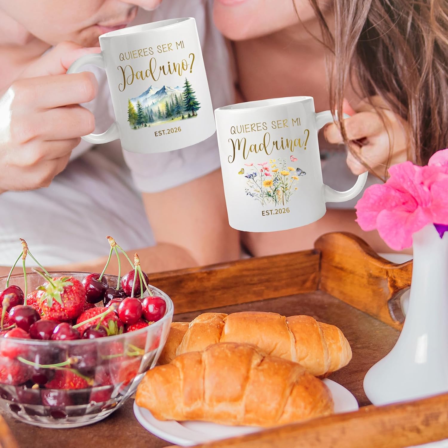 Godparents Proposal Mug Set - Personalized 'Will You Be My Godparents' Gift, Baptism Madrina Padrino Wedding Proposal, Quieres Ser Mi Madrina Padrino 2026, Godparent Gift Idea -22 - Image 3