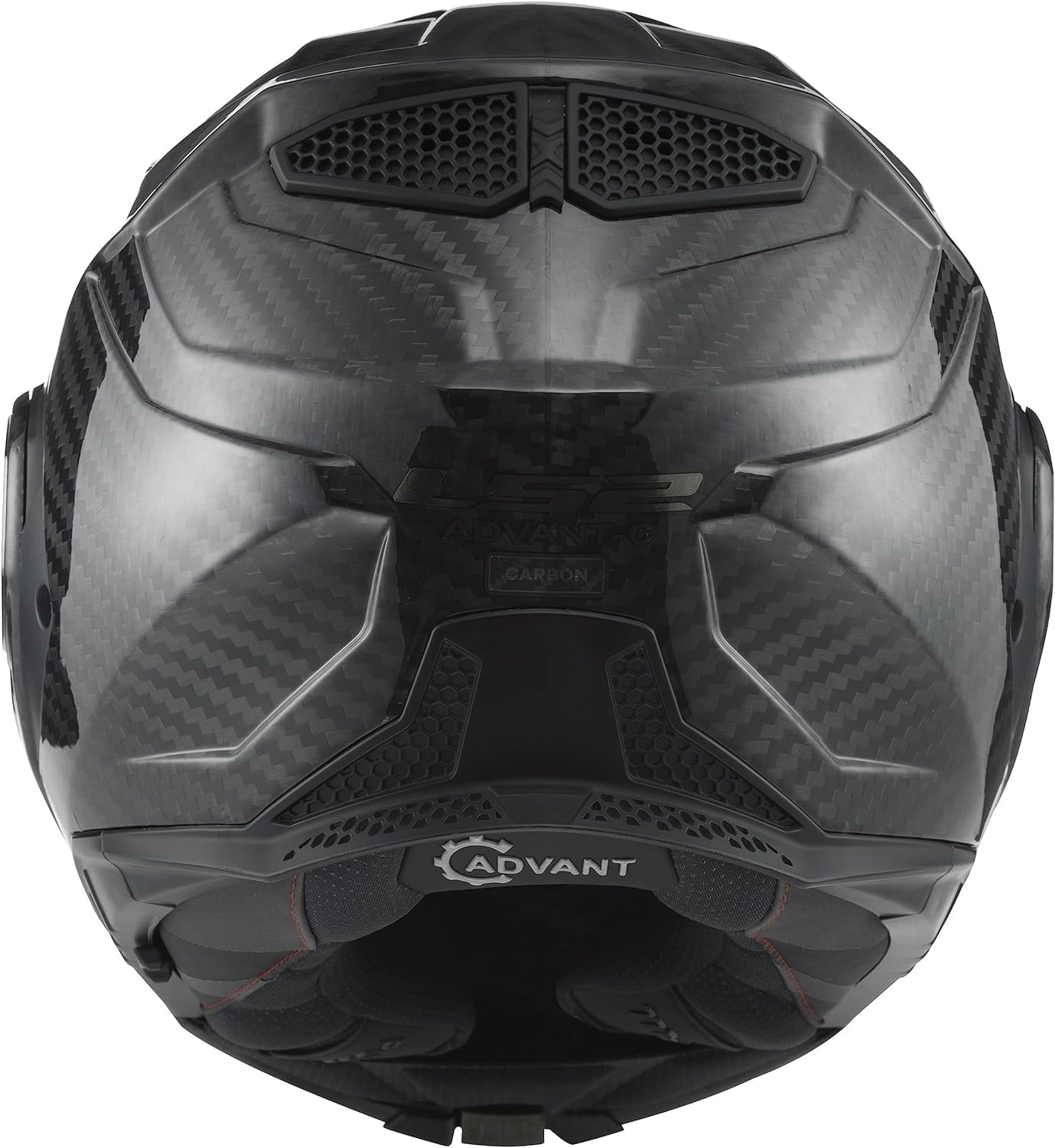 LS2 Helmets Casco Advant X Carbono Brillo Modular con Sun Vision (XL 61/62)