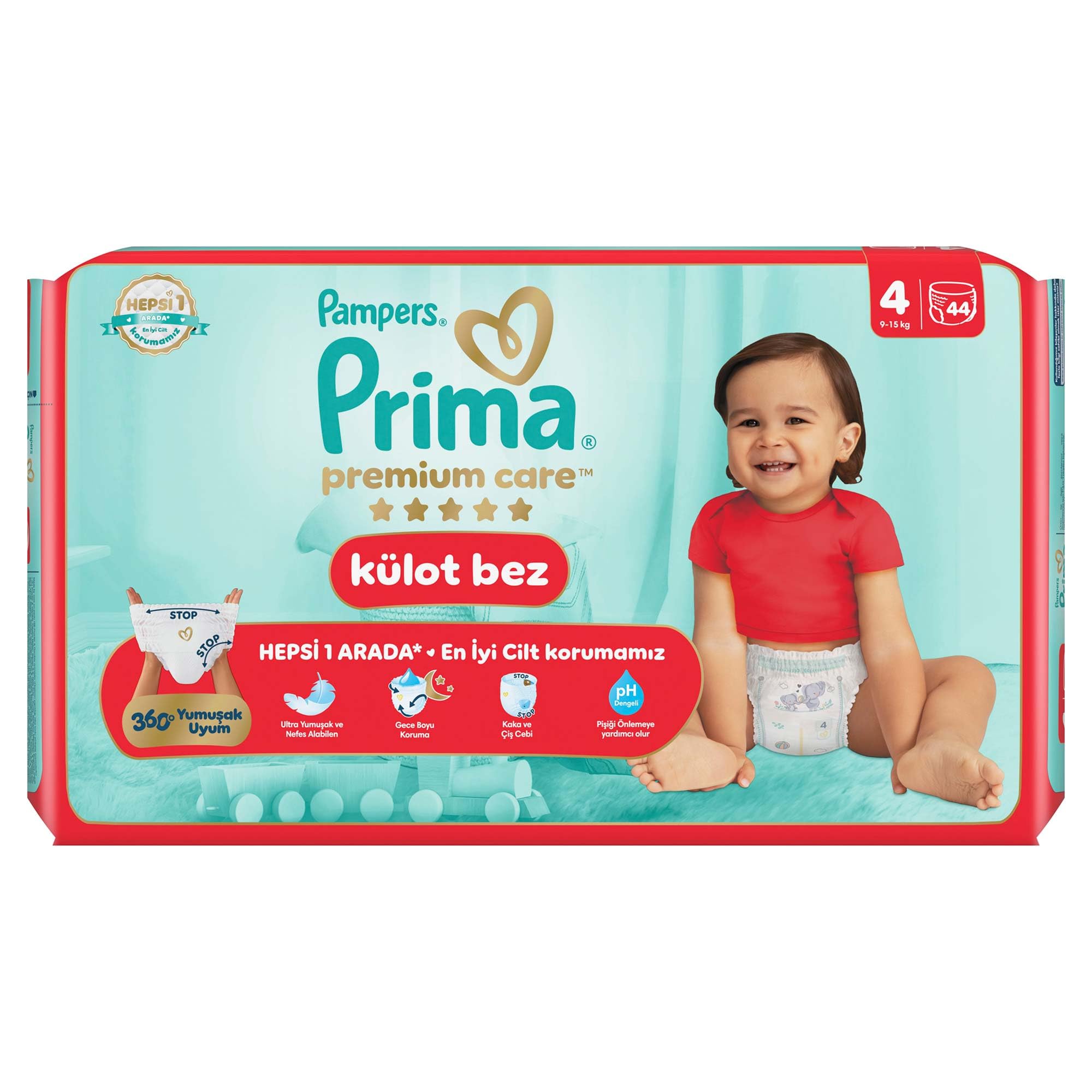 Prima Premium Care Külot Bez 4 Numara 44 Adet Bebek Bezi
