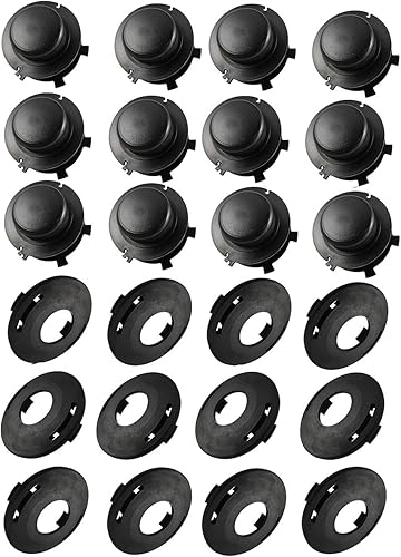 Paquete de 12 carretes y tapas de repuesto para cubierta de cabeza Stihl 25-2 FS 90 100 110 120 130 55 80 83 85
