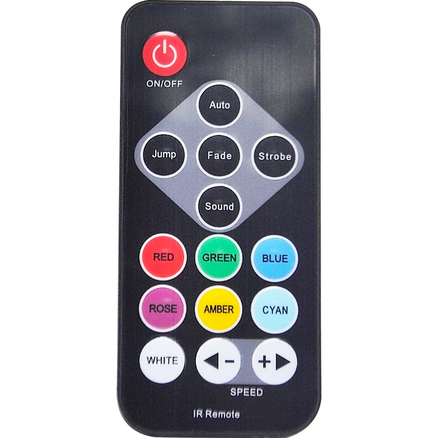 Party Light & Sound - FUNLED - Spettacolo di luci con 4 effetti su stativo telescopico - 4 PAR di 7 LED da 1 W ciascuno - Telecomando - Effetto strobo - Stativo incluso con altezza regolabile