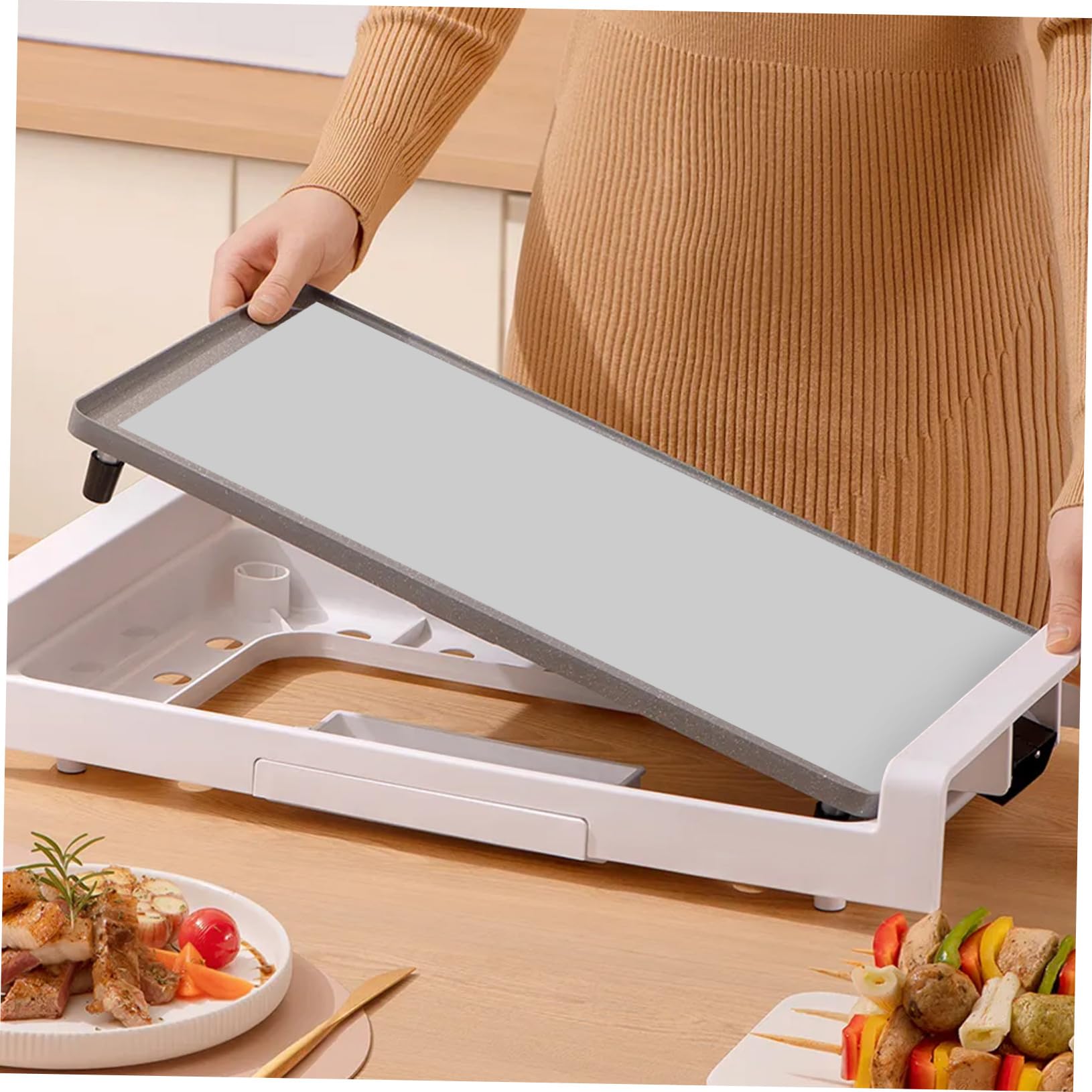 Toyvian Silikon Backmatte Antihaft Backunterlage Teigmatte Mehrzweck Hitzebeständig Wiederverwendbar für Kuchen Brot Pizza Fondant Backen Küchenhelfer