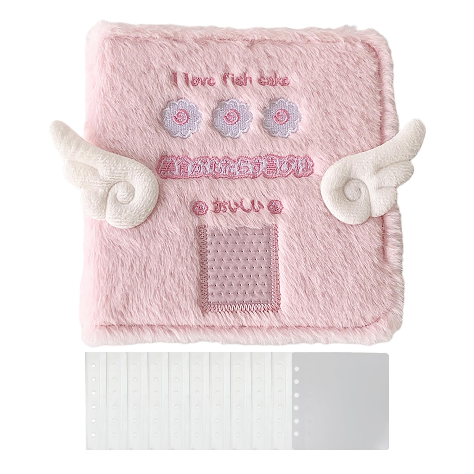 Picture Binder - Plush Wing-shaped Sticker Notebook, Card Collection Binder, Photo Album Scrapbook, Card Picture Collector Binders For Children's Diaries/notebooks, Inspires Creativity, A Great Gift,