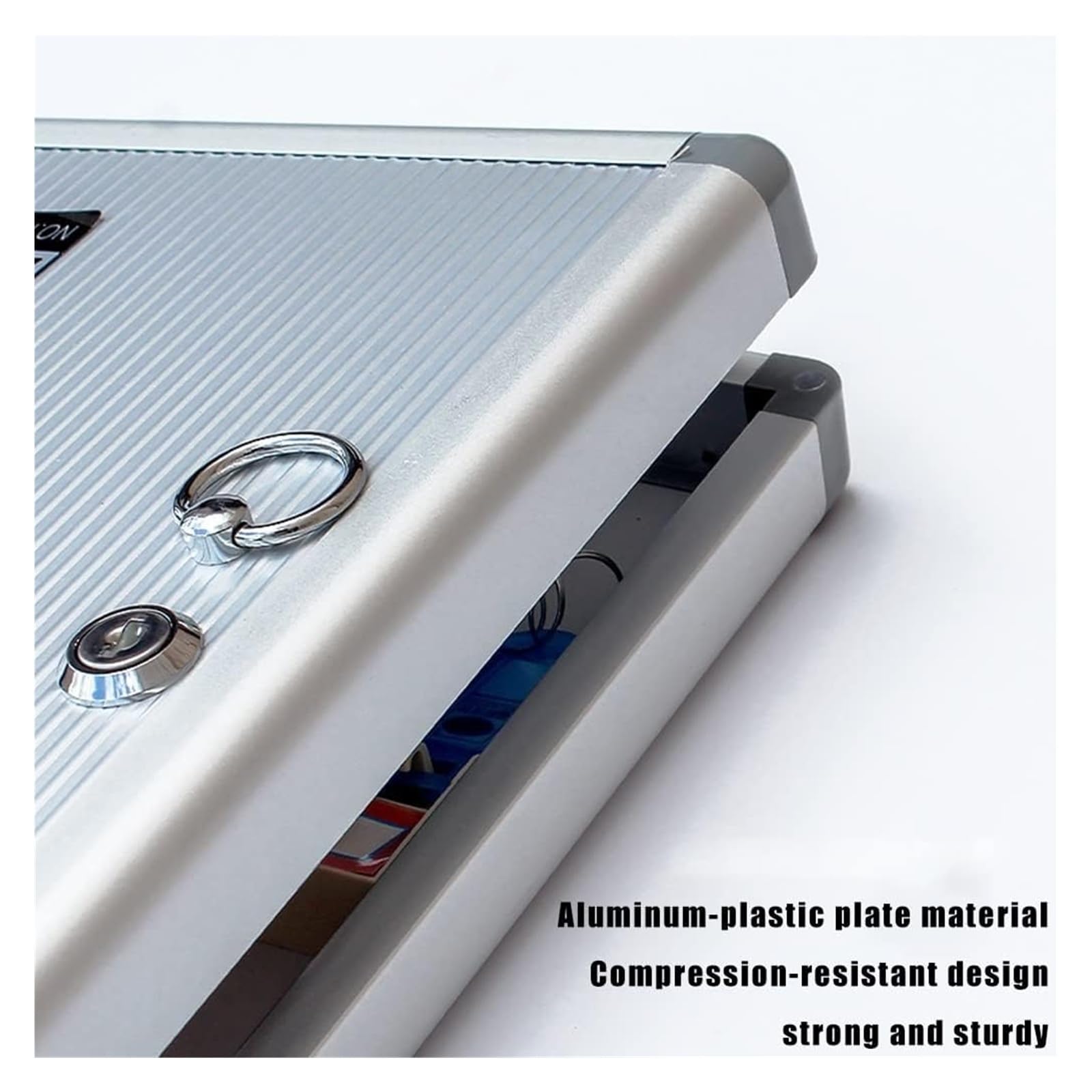 Boîte de rangement murale en alliage d'aluminium avec serrure de sécurité et étiquettes clés, organiseur sécurisé pour la maison et le bureau