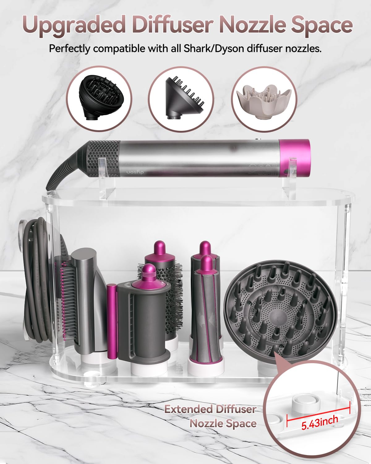 Amazon.com: Affogato Storage Holder Compatible with Dyson Airwrap