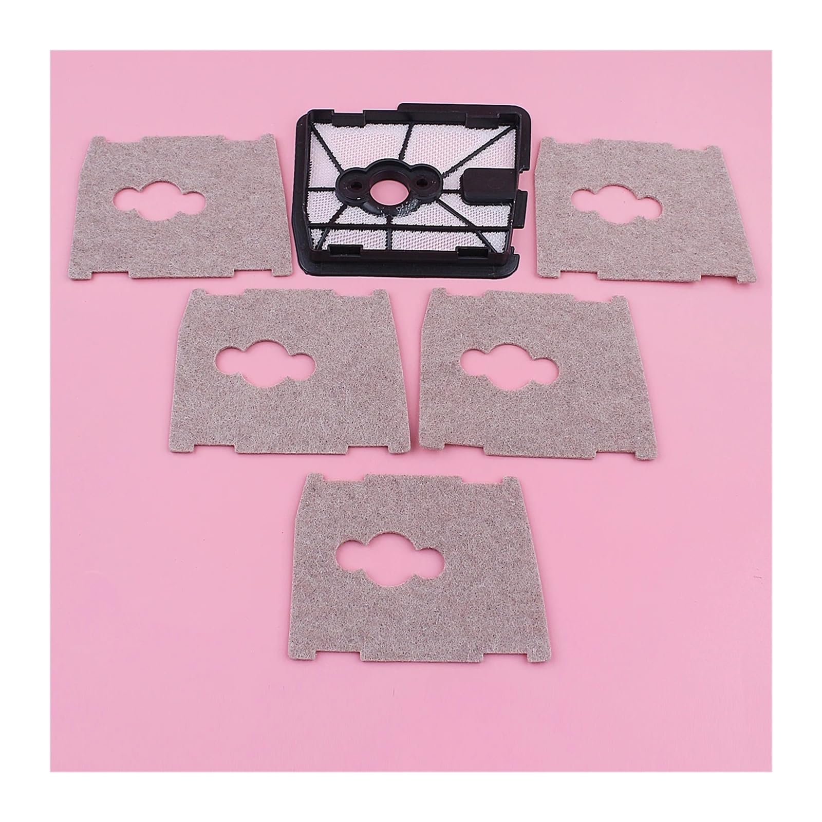 5 filtros de Aire for FS360, FS420, FS420L, FS500, FS550, FS550L, Motor de 2 Tiempos, Gasolina, Herramientas de jardín, repuestos for cortadora de césped.