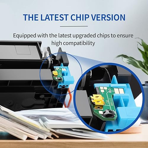 Miniatura 4 de INKCLOUD Cartuchos de tóner 206X, paquete de 4 (con chip), repuesto compatible para HP 206X A W2110A W2110X, funciona con HP Color Pro MFP M283fdw