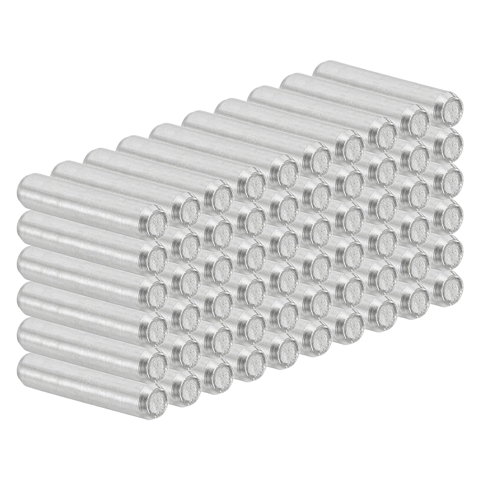 PATIKIL 2mm x 10mm Perno Cilindrico Acciaio Inox, 60 Pz Perni Scaffalatura Acciaio Inox 304 Supporto Asta Elementi Fissaggio Metallici Componenti Riparazione Mobili, Argento