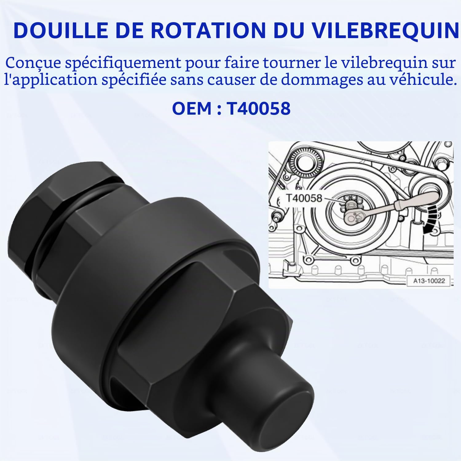 ZKTOOL Kit d'Outils de Calage d'arbre à Cames pour Moteur VW Audi
