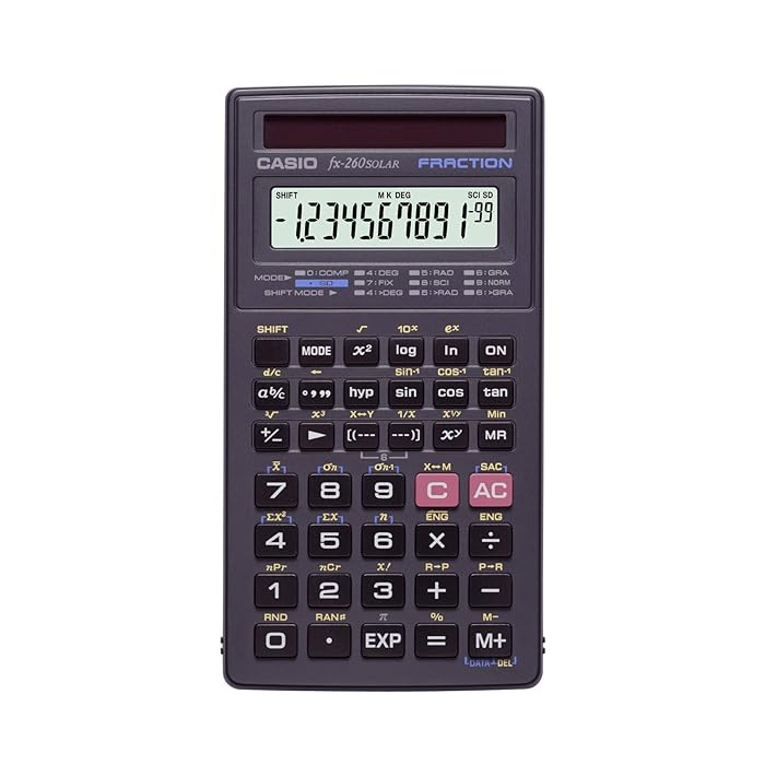 Buy Casio Fx 260 Solar Ii Scientific Calculator Black Online At Desertcart Aruba