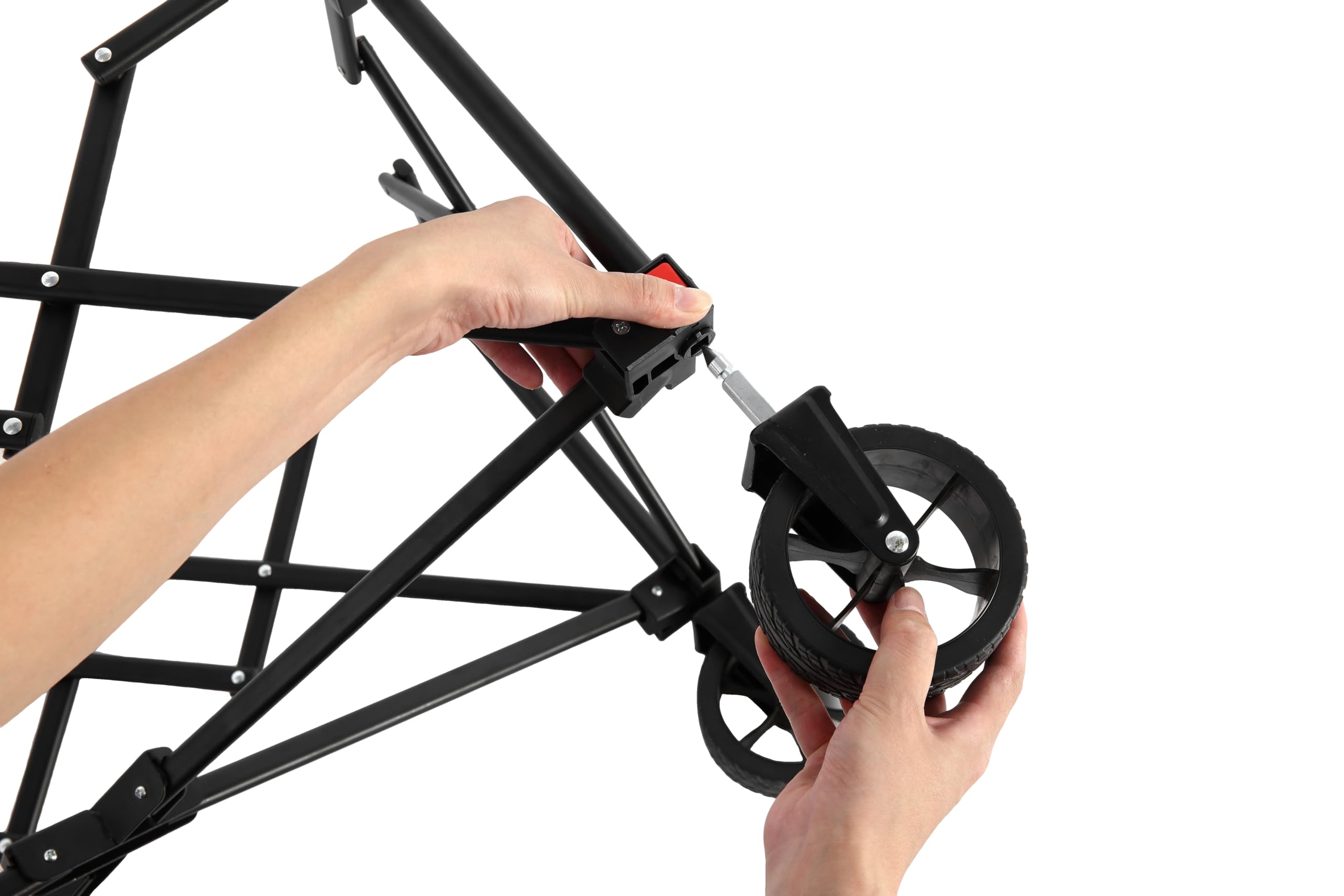 Gecheer Carrito Plegable Todo Terreno con Ruedas - 80L, Diseño Rápido de Montaje y Plegado, Asa de Rebote Automático, 132 lbs Límite de Peso