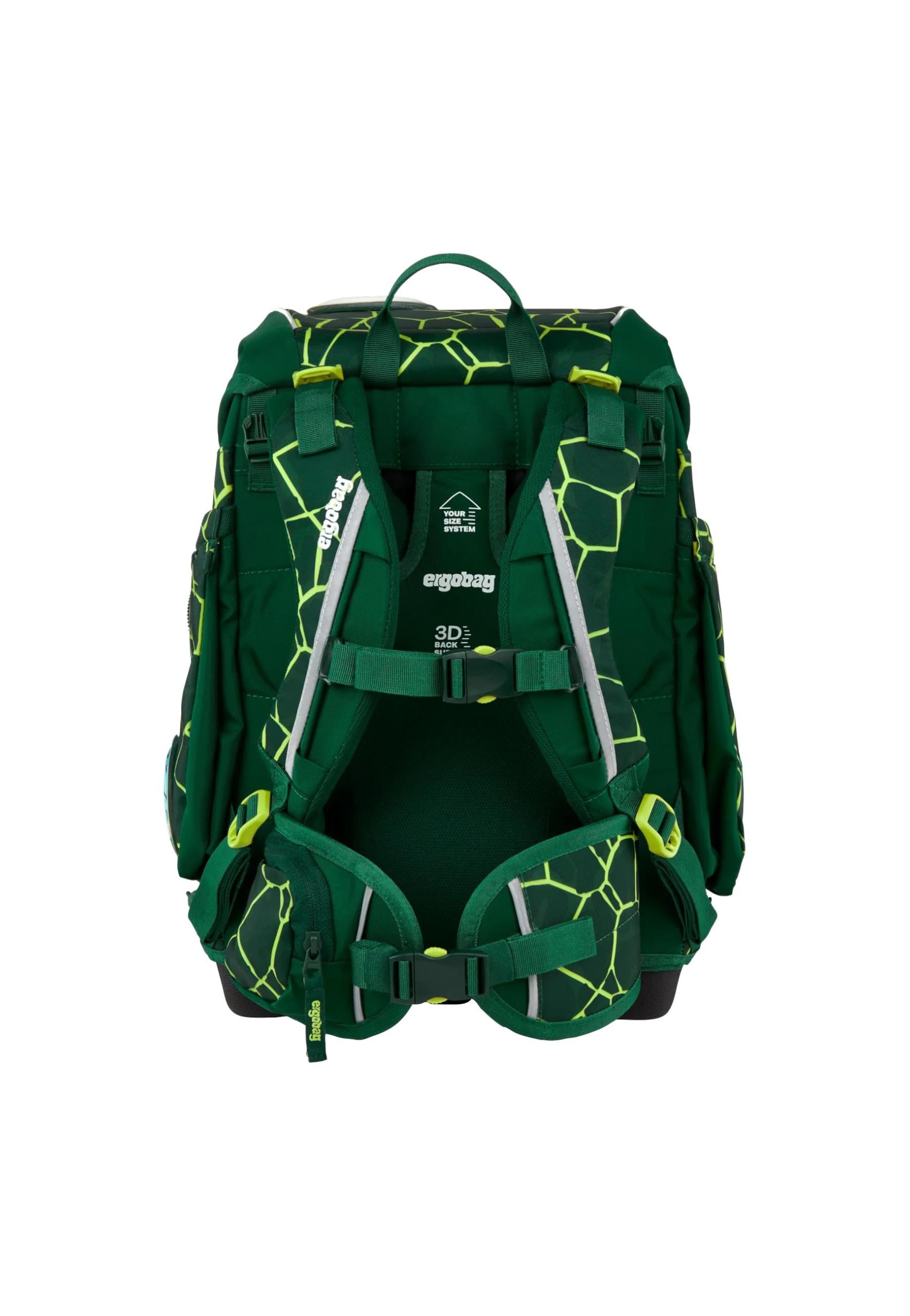 ergobag Kostka do nauki klasyczny ergonomiczny plecak szkolny 5-częściowy zestaw pierwszej klasy
