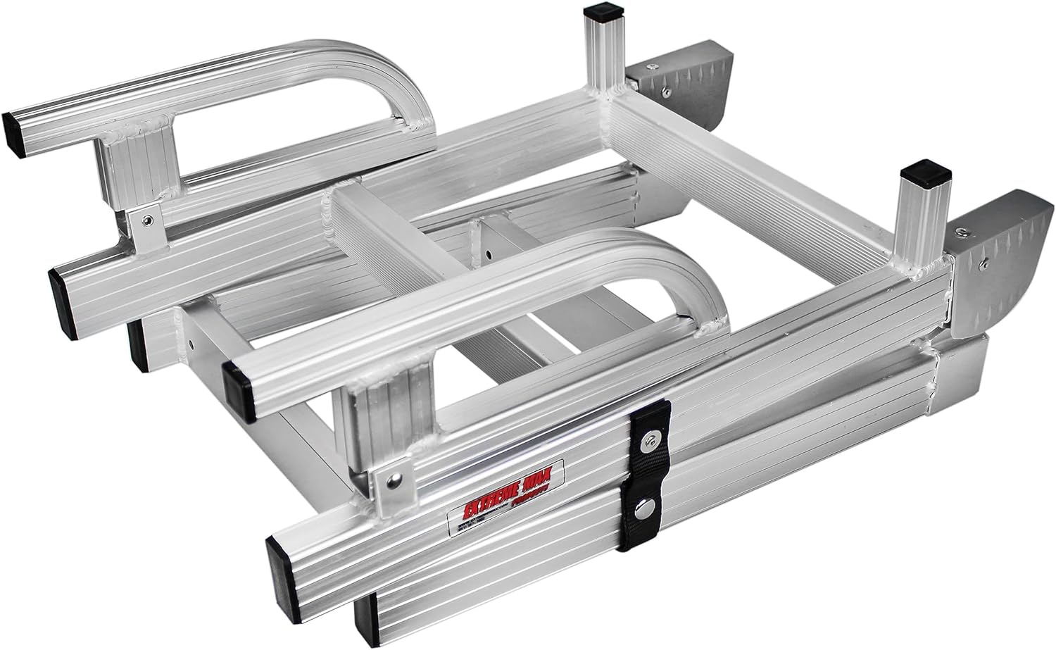 Extreme Max 3005.4089 Aluminum 4-Step Compact Folding Pontoon Boarding Ladder