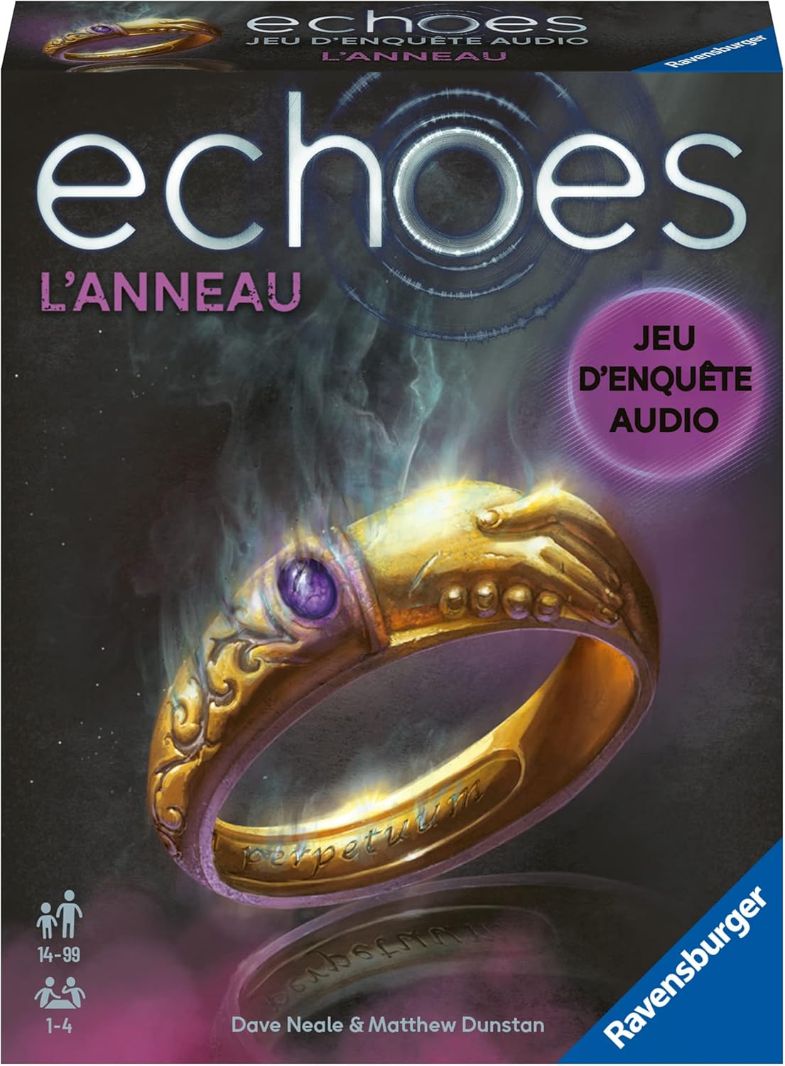 Ravensburger - Echoes L'Bague - Audio Investigation Game for Adults and Children from 14 Years Old - from 1 to 4 Players - Works with Free Smartphone app - Unisex - 20932 - French Version
