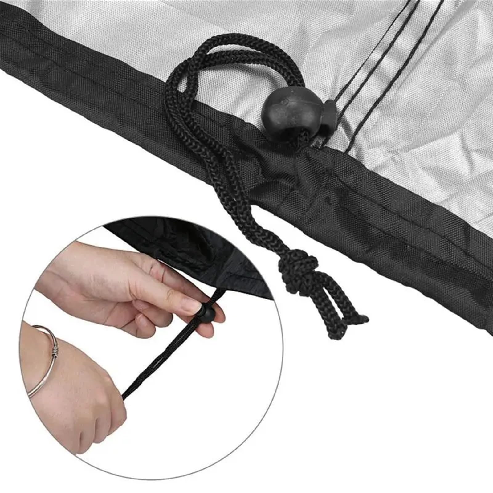 Copertura resistente per barbecue impermeabile, protezione esterna per griglie a gas e carbone, durevole e resistente alle intemperie, adatta a griglie grandi (L)