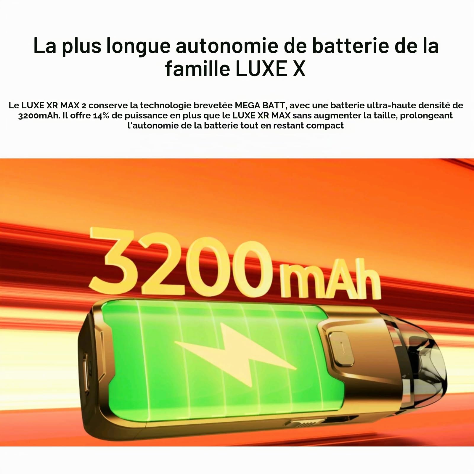 For Vaporesso LUXE XR MAX 2 Kit 80 W (Cuir noir foncé) Batterie 3200 mAh 5 ml Cartouche vide Luxe Xr Pod MTL et DTL 0,2 Ω et 0,8 Ω GTX Coil | Verrouillage par bouton | Écran OLED 0,96'' -No Nicotine