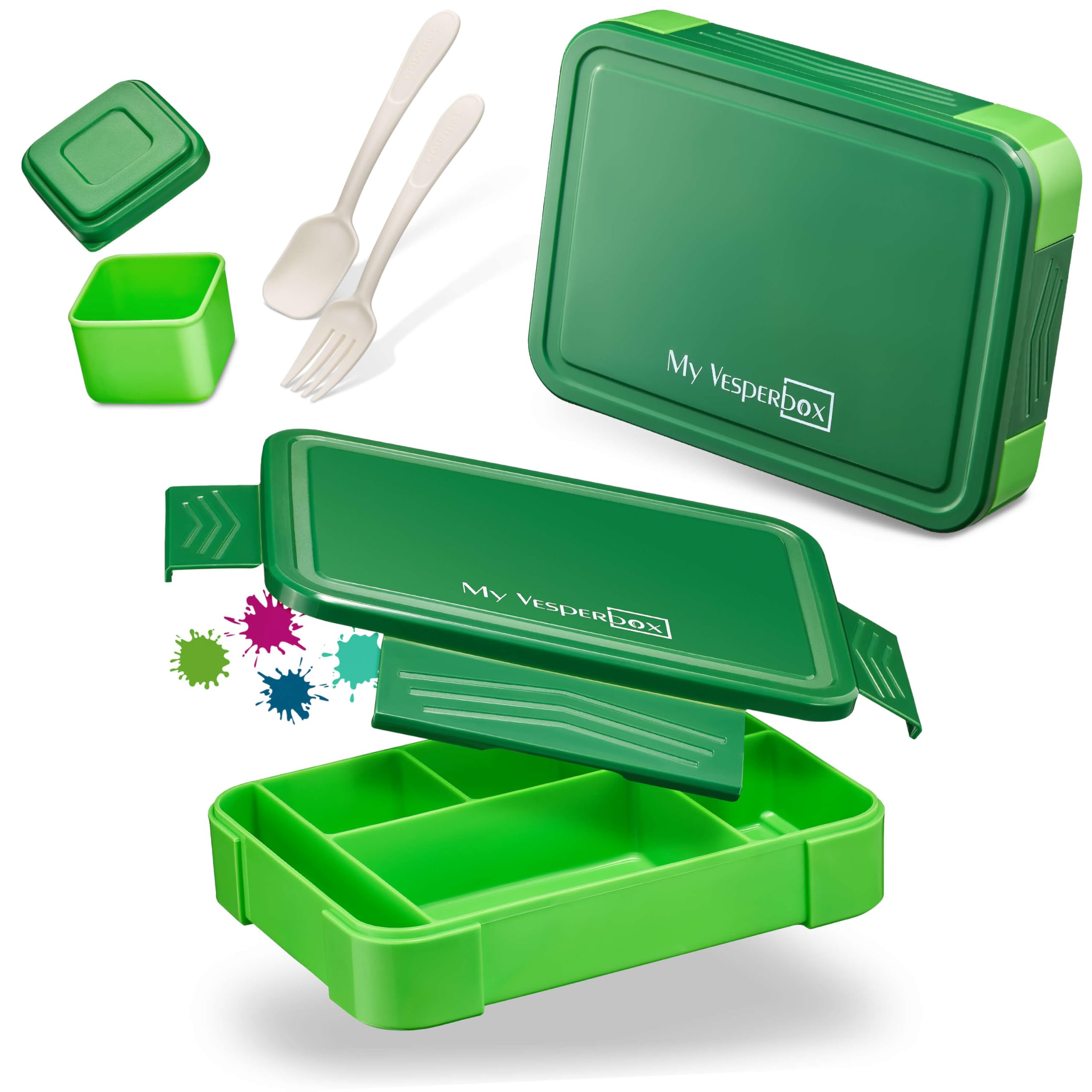 My Vesperbox Lite – Mini Lite - Kids Bento Lunch Box – Extra Durable Lunchbox for Toddlers and School – Leakproof, Child-Friendly, Ideal for Daycare, Preschool & Elementary School