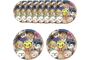 Baosai Stray Kids Merch 10 PCS SKZOO Theme Paper Plates