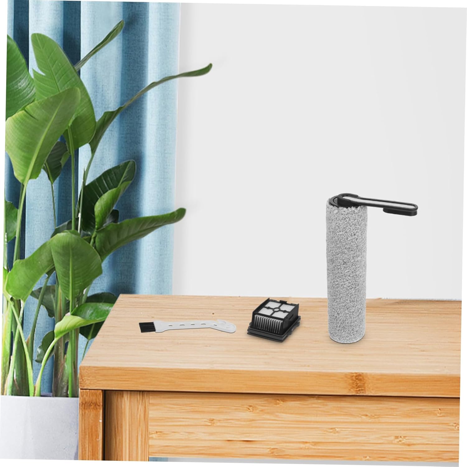 Floor Scrubber Brush and Filter Replacement Kit Compatible Includes Roller Brush and Cleaning Filter for Enhanced Floor Cleaning