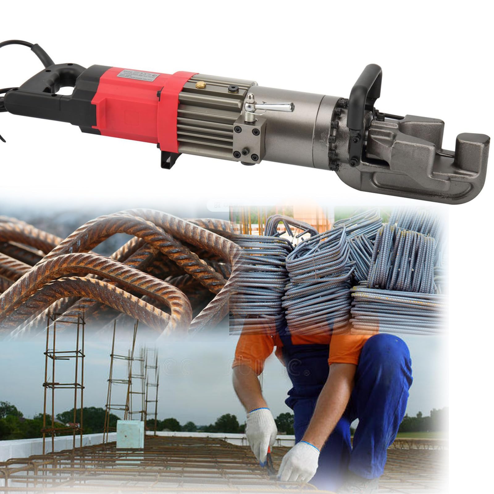 ASerZenith Rebar Cutters Benders,Rebar Bending Machine,Hydraulic Angle Steel Cutting Machine,Electric Hydraulic Steel Bar Bending Machine,Electric Rebar Bender