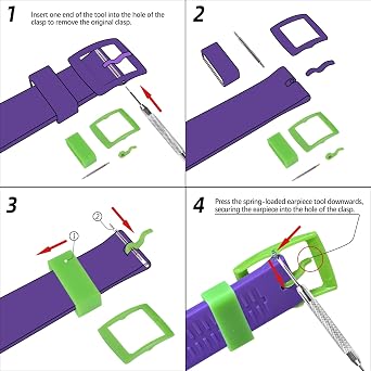 MyTime Watch Straps Replacement Plastic Buckle and Silicone Loops for Swatch- Choice of Colors & Widths (17mm, Blackish Green)